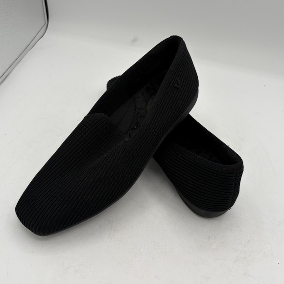 Vivaia Square Toe Water Repellent Loafers Samantha Walker Black Womens 8.5 - Picture 7 of 13